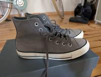 Chucks Converse grau Leder Mitte - Wedding Vorschau