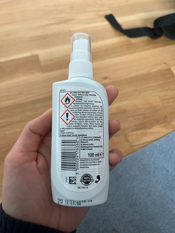 Autan Mückenspray 100ml - auch für Tropen geeignet in Würzburg