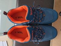 Softshell-Trekkingschuh unisex, wasserabweisend blau/orange Hessen - Melsungen Vorschau