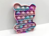 Fidget Pop Bubble Spielzeug Bär pink lila Brandenburg - Werneuchen Vorschau