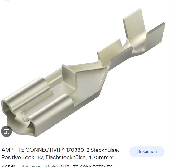 TE-Connectivity-AMP/169994-1 Crimpzange Flachsteckhülsen 4,8 mm in Flieth-Stegelitz