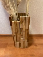 Holzvase (bodenlos) Niedersachsen - Rhauderfehn Vorschau