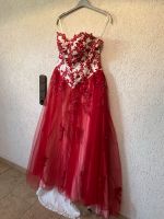 Kleid mit kleiner Schleppe Rot/Weiss Hessen - Lichtenfels Vorschau