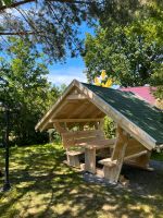 Gartenmöbel Waldschänke Sitzgruppe Holzbank Freisitz Tisch Bank Thüringen - Hermsdorf Vorschau