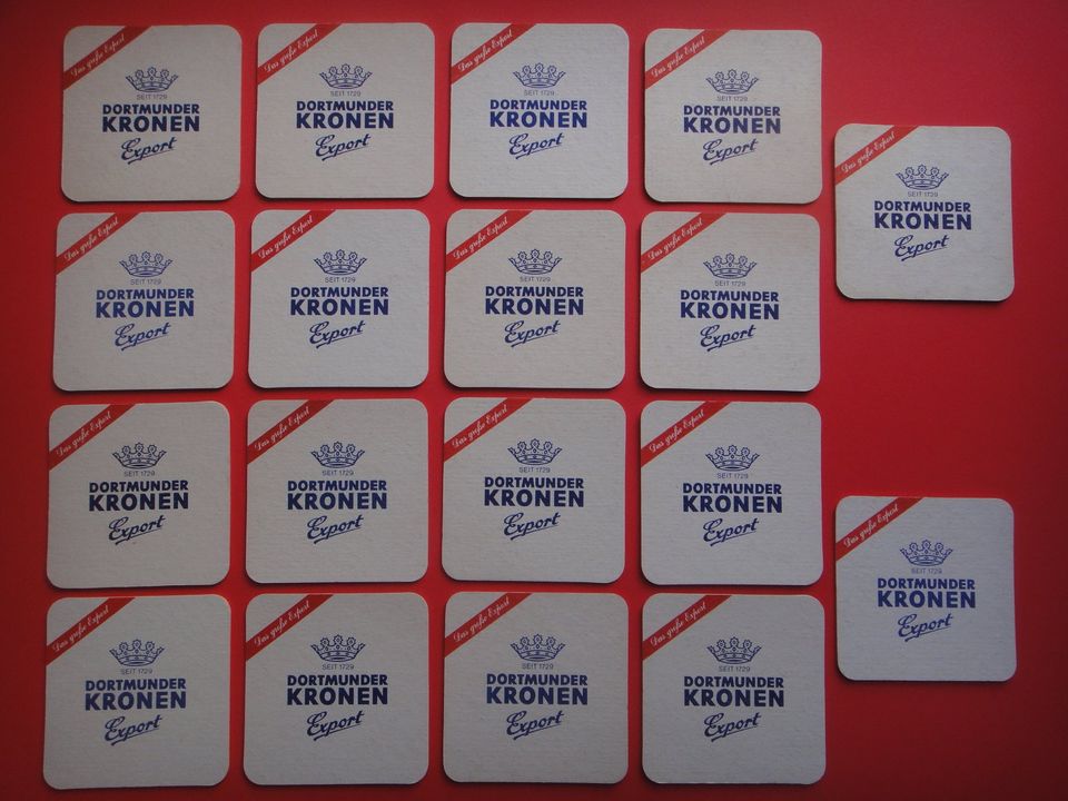 18 x Dortmunder Kronen Export Bierdeckel. Serie "Kronen der Welt" in Wiesbaden