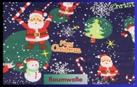 ❤ Baumwolle, Santa, Weihnachten, Schneemann, blau, BABuKI, Stoff❤ Brandenburg - Am Mellensee Vorschau