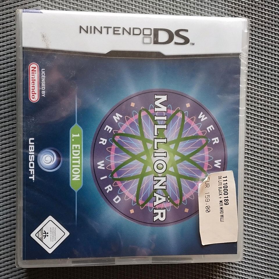 Spiele Nintendo DS, wer wird Millionär, original verpackt in Nastätten