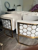 Sitz Sessel Gold beige zu verkaufen Hamburg-Nord - Hamburg Eppendorf Vorschau