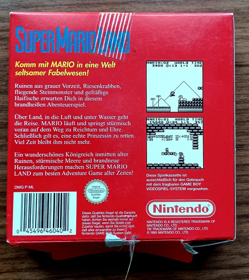 Game Boy Spiel Super Mario Land in Köln