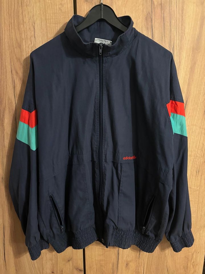 Adidas Jacke blau/rot-grün Herren Vintage Gr. 54 in Pforzheim