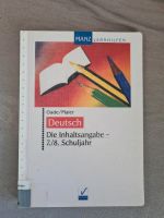 Deutschunterricht Inhaltsangaben 7/8 Klasse Baden-Württemberg - Eppelheim Vorschau