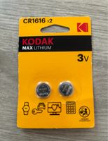 Kodak Max Lithium Batterie CR 1616 2x 3V NEU Niedersachsen - Seelze Vorschau