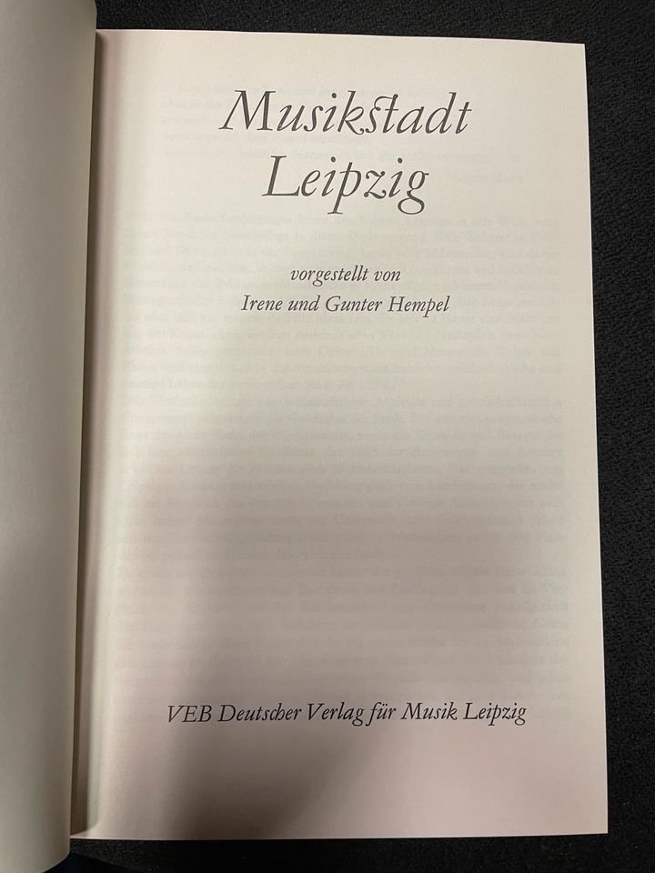 Buch Bücher alt dekorativ Musik Leipzig Musikstadt #47 in Markkleeberg