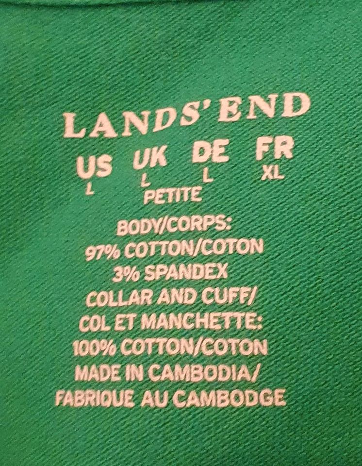 Damen Poloshirt Fa.Land's End Gr.L grün in München