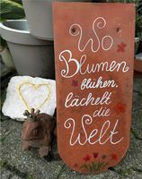 Garten Schild Deko Schindel Dachziegel mit Spruch Baden-Württemberg - Schwäbisch Hall Vorschau