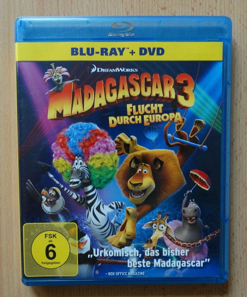 Madagascar 3 Blu-ray + DVD in Rüsselsheim