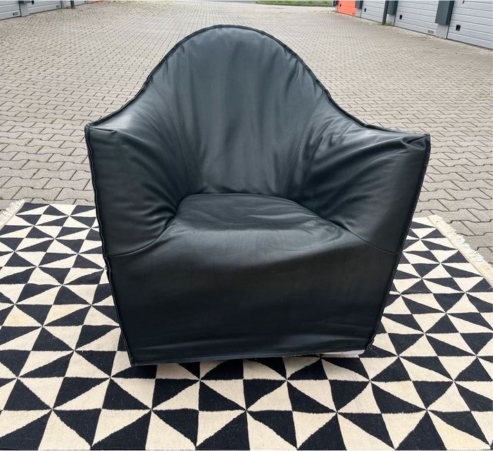 Eldora Désirée Italy Designer Leder Dreh-Sessel schwarz NP 3500€ in Krefeld