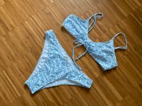 Shein Bikini Gr. 38 M Träger ohne Bügel weiß blau Muster Blumen Baden-Württemberg - Heidenheim an der Brenz Vorschau