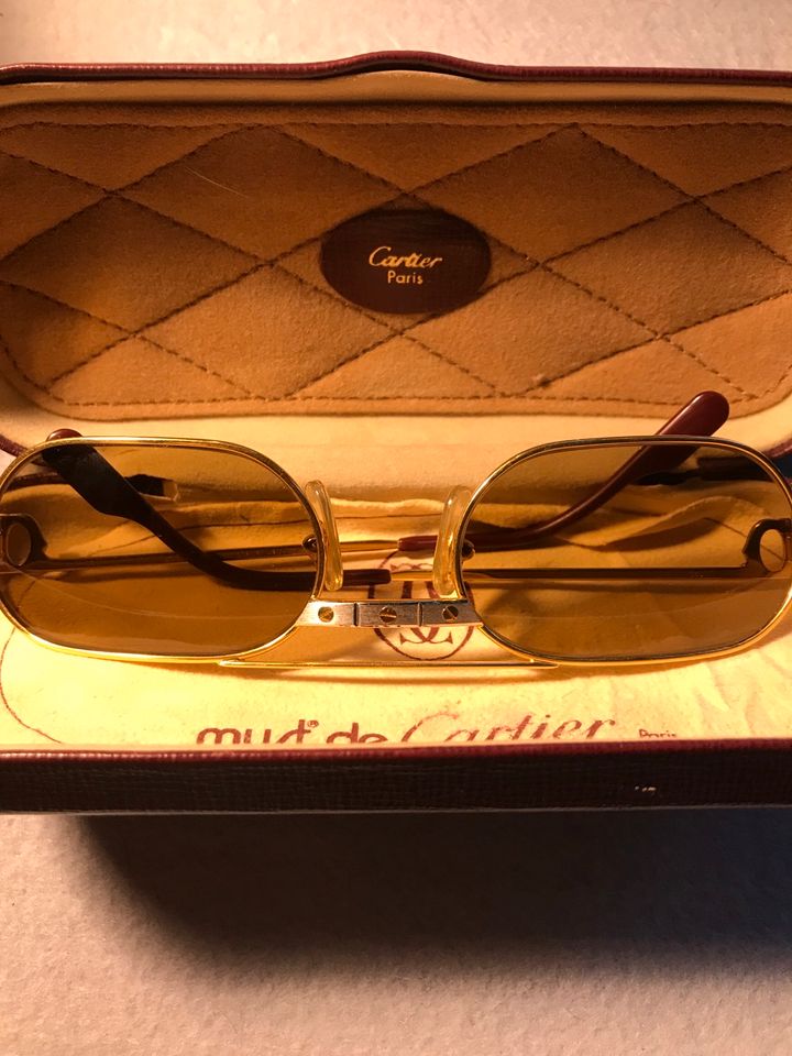 Cartier Herren Sonnenbrille Vintage 158222 18 K vergoldet in Frankfurt am Main