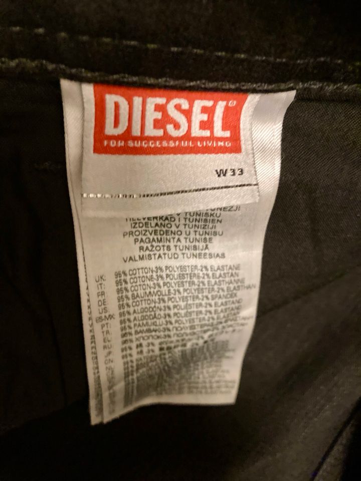 Jeans Diesel Sleenker Schwarz in Markt Schwaben