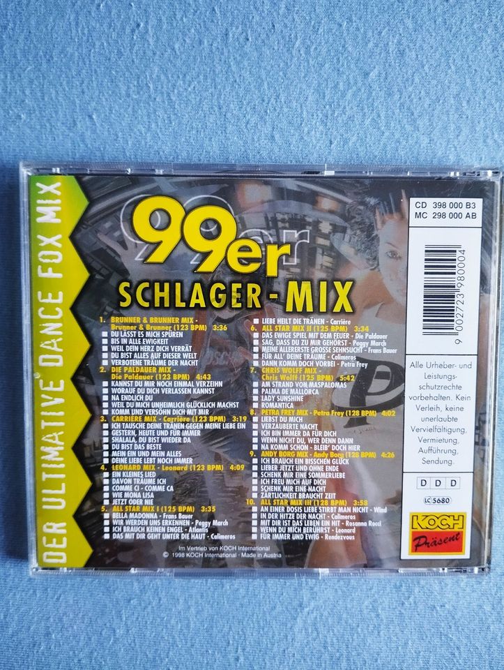 99er SCHLAGER MIX- DER ULTIMATIVE DANCE FOX MIX , CD 1998 in Castrop-Rauxel