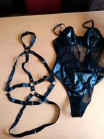 Sexy schwarzer Body mit Netzteil Bayern - Hirschaid Vorschau