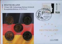 100.GEBURTSTAG HELMUT SCHMIDT,5 X 2€,SONDERMÜNZEN Baden-Württemberg - Sersheim Vorschau