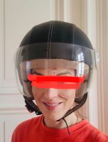Billard-Style: Motorroller-Helm als schwarze 8 K-Lederbezug schwa Berlin - Wilmersdorf Vorschau
