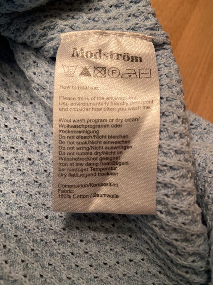 hellblauer Pullover Modström, Größe 40, ideal für den Frühling in Hechthausen