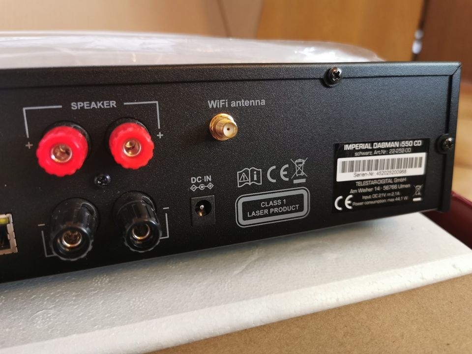 Imperial DABMAN i550 CD Verstärker mit DAB+/WLAN/BT/Internetradio in Mietingen