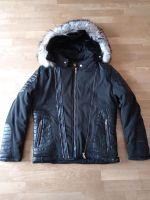 Winterjacke mit Kaputze Fran Willor M Schwarz Leder Designer Bayern - Ansbach Vorschau