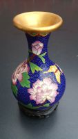 Chinesische Cloisonné-Vase dunkelblau Nordrhein-Westfalen - Nörvenich Vorschau