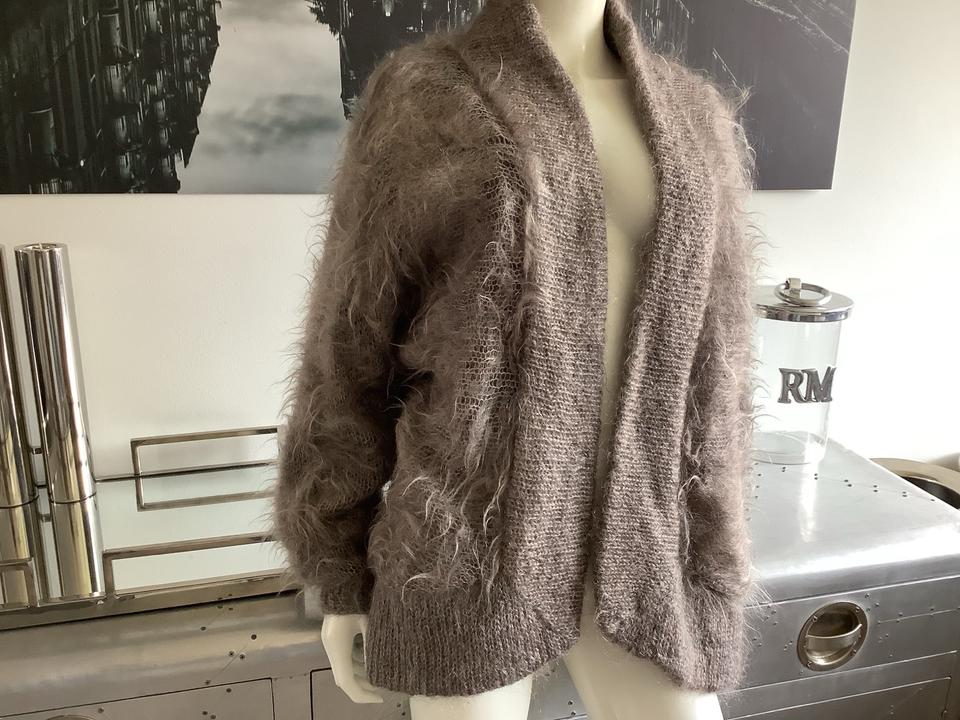 Lynn Alissot Strickjacke Cardigan 78% Mohair 13% Wolle braun in Hamburg