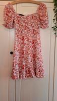 Asos Kleid mit Blümchen- Größe 36/S - 34/XS- orange, rot Niedersachsen - Edewecht Vorschau