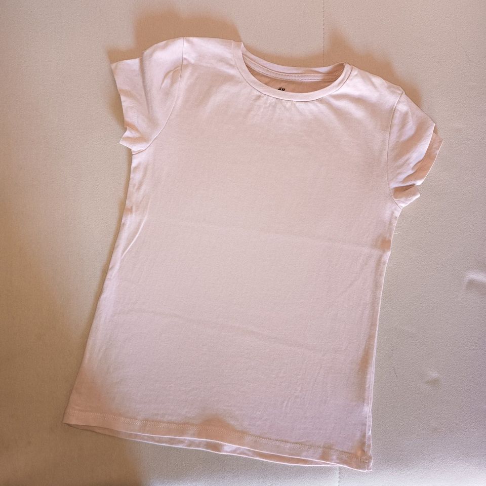 Gr.134/140 T-Shirt Basic beige Mädchen H&M in Fellbach