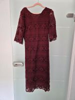 H&M Kleid Spitze Weinrot Bordeaux S Midi Duisburg - Duisburg-Süd Vorschau