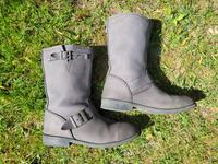 Ecco Damen Leder Stiefel 41 grau Biker Boots Niedersachsen - Lüneburg Vorschau