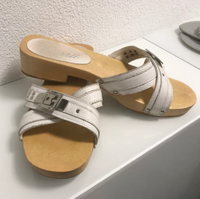 ESPRIT Pantoletten, Leder weiß, Gr. 38, neuwertig Baden-Württemberg - Waldshut-Tiengen Vorschau