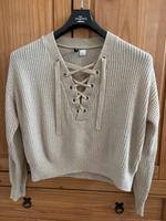 Pullover Strickpullover Creme H&M Gr S mit schnüren Essen - Steele Vorschau