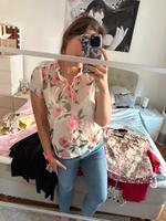 Shein Bluse Rosen weiß s Bayern - Regensburg Vorschau