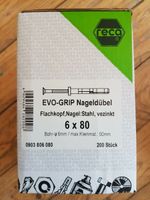 200x RECA EVO-GRIP 6x80mm Nageldübel / Schlagdübel mit Flachkopf Niedersachsen - Barsinghausen Vorschau