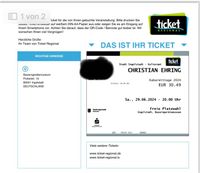 2 Karten für Christian Ehring am 29.06.24 in Ingolstadt Bayern - Stammham b. Ingolstadt Vorschau