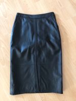 H&M Premium Rock Lederrock Midi 36 S schwarz elegant Bayern - Schwabmünchen Vorschau