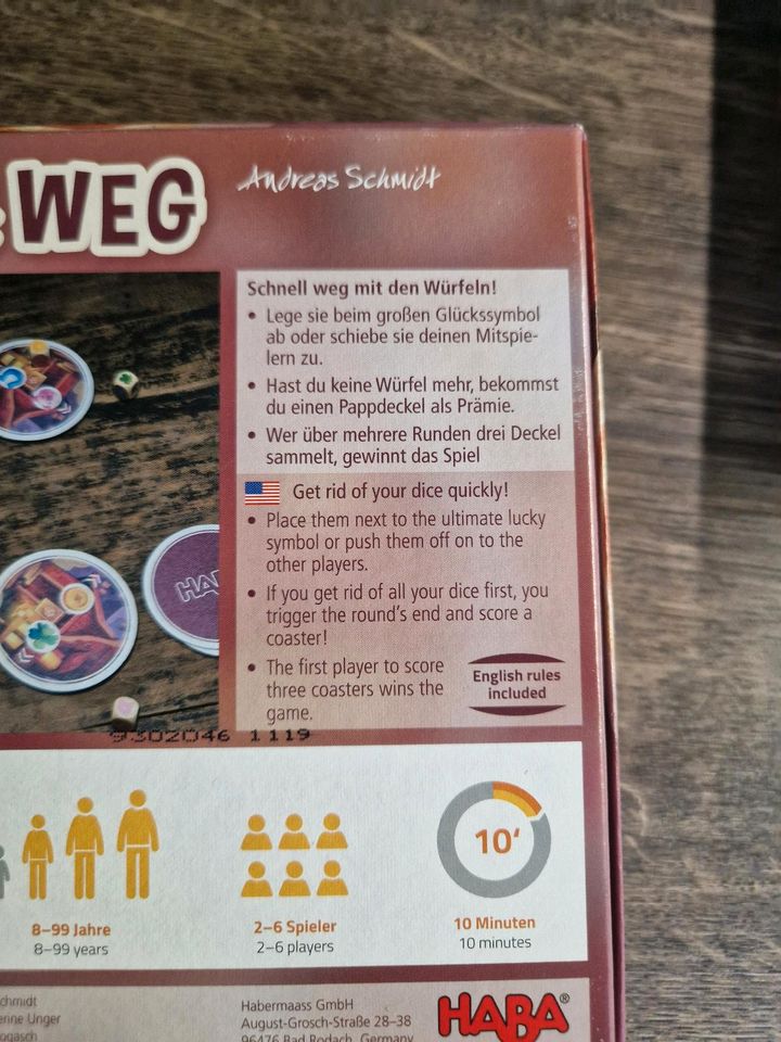 Haba Gesellschaftsspiel Wurf und Weg in Vienenburg