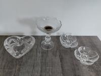 4 alte Kerzenständer, Glas, (vermutlich teilw. DDR?), neuwertig Brandenburg - Welzow Vorschau