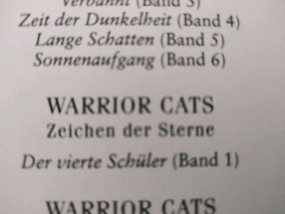 Warrior Cats "Zeichen der Sterne" in Weil im Schönbuch