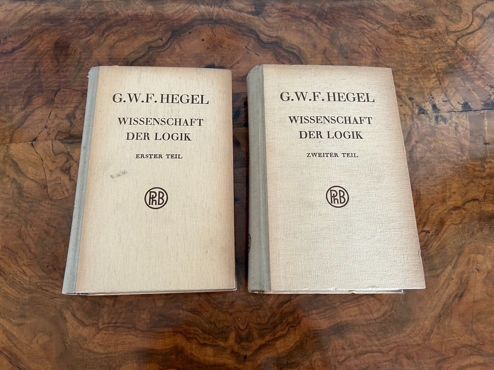 Hegel - Wissenschaft der Logik Teil 1 und 2 1951 in Köln