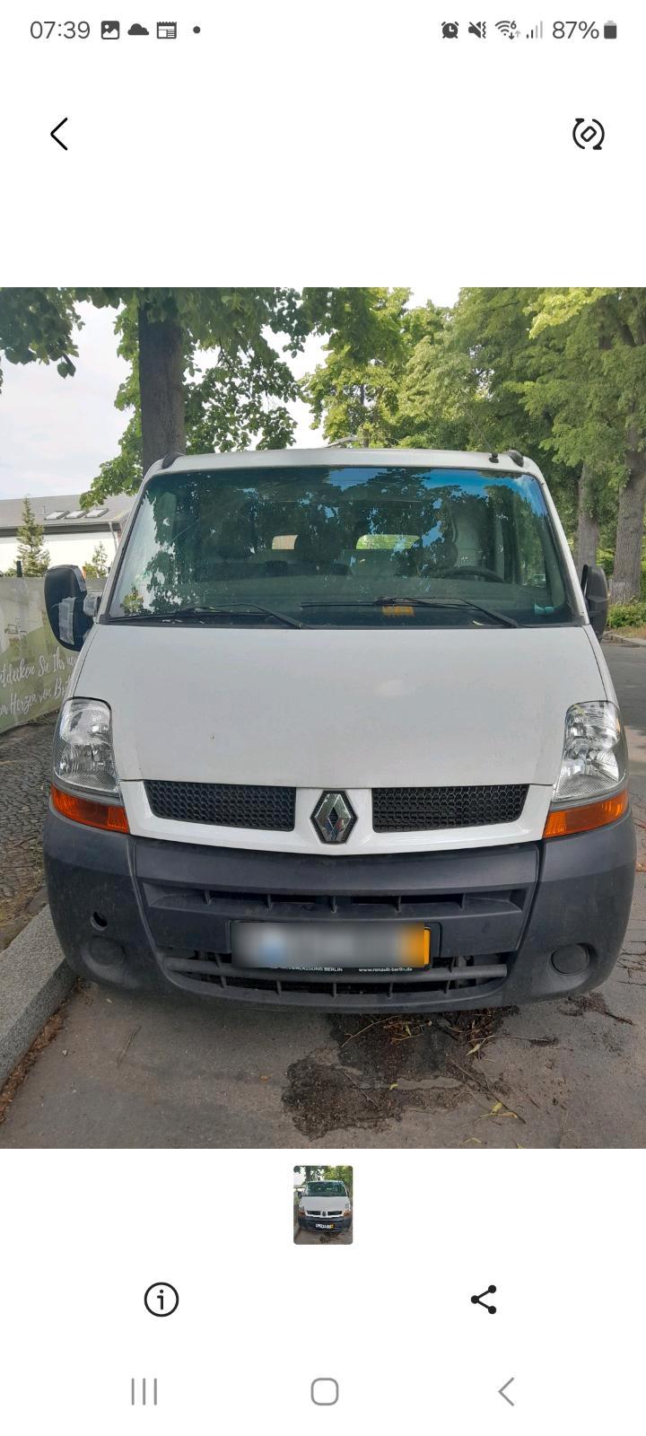 Abbildung des Autos renault master