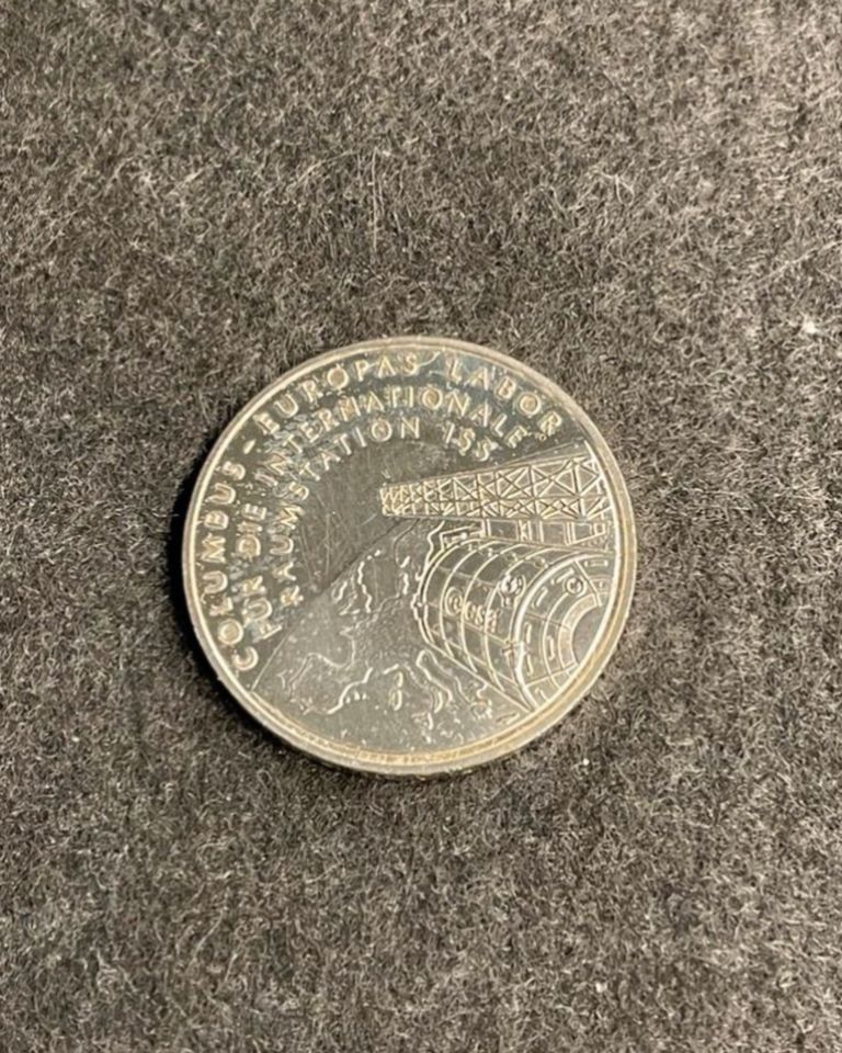 10 Euro Silbermünze: Deutsche Bundesbank, Raumstation ISS, Jugend in Erlangen
