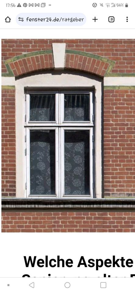 Normales Fensterglas (für alte Holzfenster) in Wilburgstetten